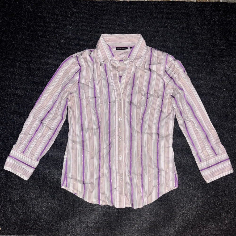 Striped Button-Down Shirt